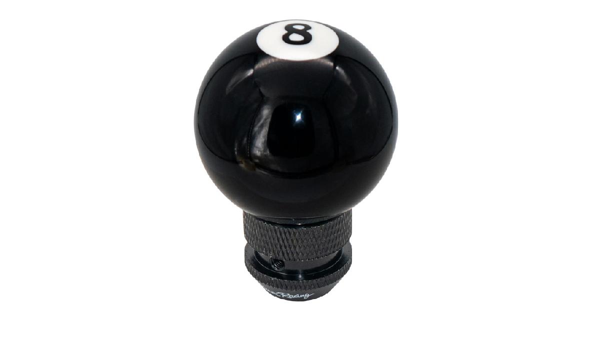 S-RACING+Pommeau+8-Ball+noir
